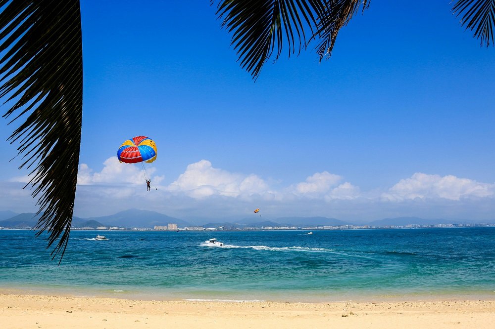 Parasailing at Radhanagar Beach