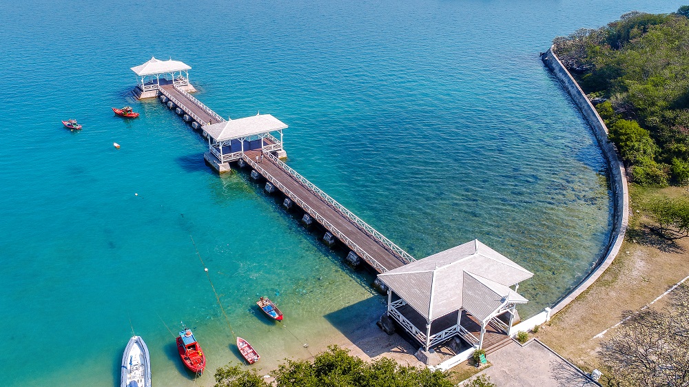 Aerial Bay Jetty